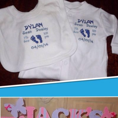 Bib/ Babygro set