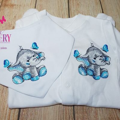 babygro and dribble bib