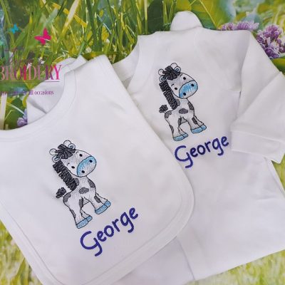 Raffi bib and babygro set