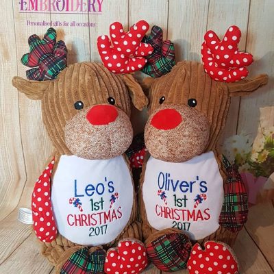 RED AND GREEN REINDEER
