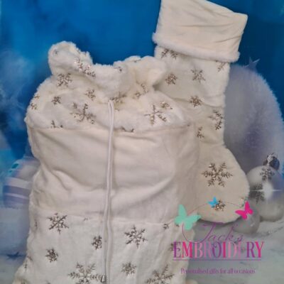 SANTA SACK & STOCKING SET