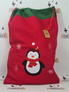 Penguin Santa Sack