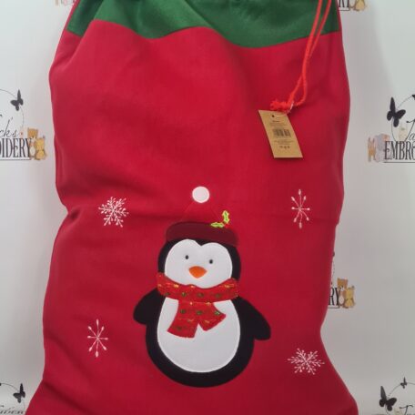 Penguin Santa Sack