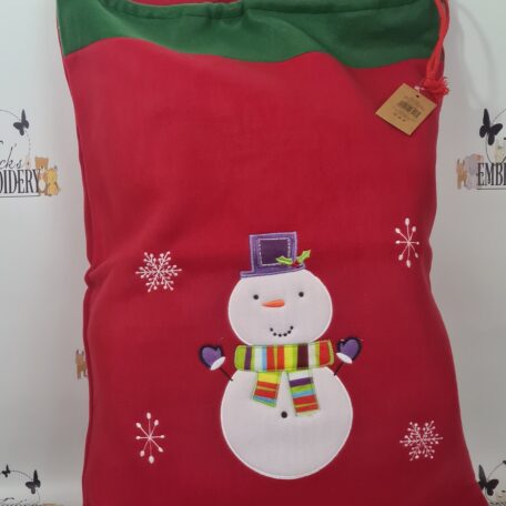 snowman santa sack