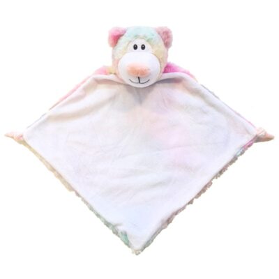 PASTEL BEAR COMFORT BLANKET