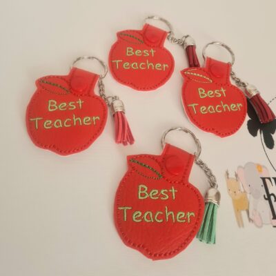 TEACHER KEY FOB / BAG CHARM WITH TASSLE