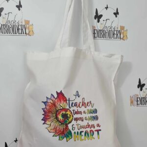 A TEACHER TAKES A HAND … TOTE BAG