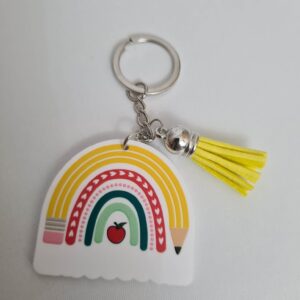 YELLOW  RAINBOW KEYRING