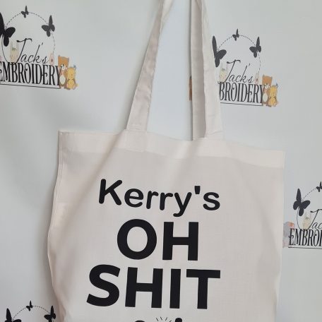 PERSONALISED OH SHIT KIT TOTE BAG