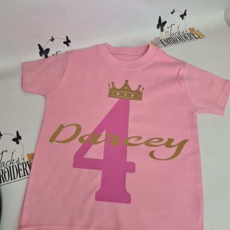 BIRTHDAY PERSONALISED T SHIRT