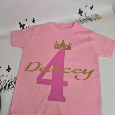 BIRTHDAY PERSONALISED T SHIRT