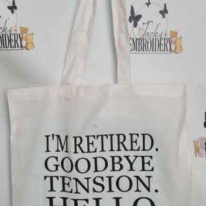 RETIREMENT TOTE BAG