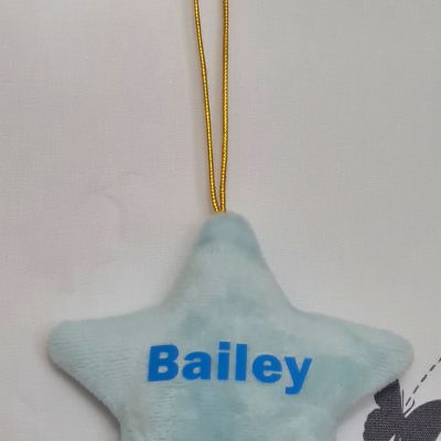 PERSONALISED HANGING STAR