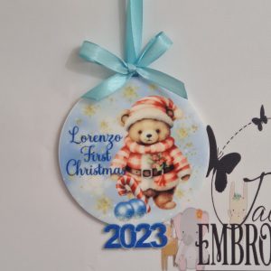 TEDDY BEAR CHRISTMAS 2023 TREE DECORATION