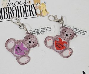 WORRY BEAR KEY RING
