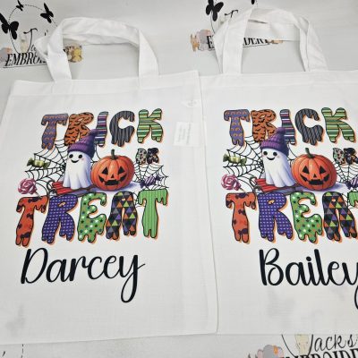 PRINTED HALLOWEEN TOTE BAG