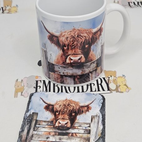 HIGHLAND COW MUG / COASTER