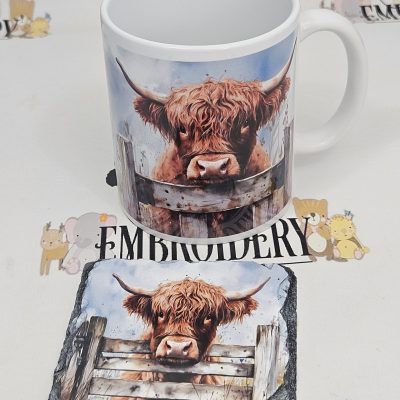 HIGHLAND COW MUG / COASTER