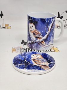 MUG WITH CERAMIC COASTER