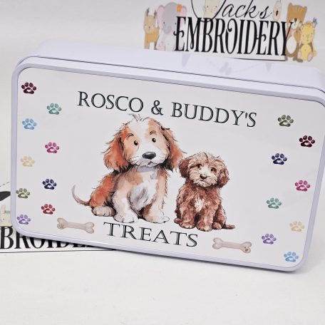 PERSONALISED DOG TREAT TIN