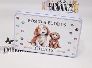 PERSONALISED DOG TREAT TIN