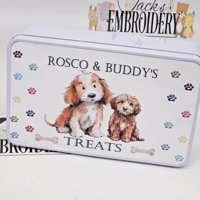 PERSONALISED DOG TREAT TIN