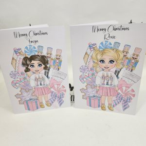 PASTEL CHRISTMAS CARD GIRLS