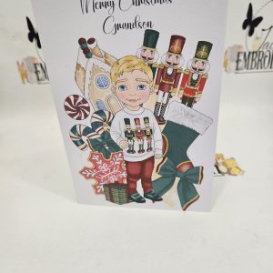 RED & GREEN CHRISTMAS BOY CARD