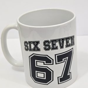 SIX SEVEN MUG BLACK PRINT