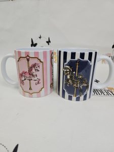 Whimsical Carousel Mugs